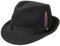 Stetson Elkader Trilby Filzhut Damen/Herren - Hut aus Wollfilz (Asahi Guard) - Wollfilzhut wasserabweisend - Fedora schmutzabweisend - Trilbyhut Sommer/Winter schwarz L (58-59 cm)