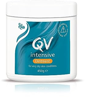 QV Intensive Ointment (450g) Soothing Moisturiser for Extremely Dry and Sensitive Skin, Rich Intensive Balm, Fragrance Free, Noncomedogenic, Sting Free Skin Care for Eczema, Psoriasis, Dermatitis