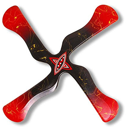 Boomerang Fan X-Fly Gaucher | Quadripales en polypropylène | Portée 15m | Fabriqué en France | Débutant 7+