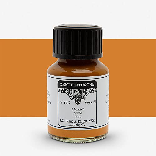 Rohrer + Klingner Zeichentusche - 762 Ocker, 50 ml