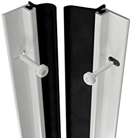 STORMGUARD Heavy Duty Aluminium White brush around door seal draught excluder weather proofing by Stormguard. Size 4 ×1028 mm and 1 x 914 mm, enough for one single door opening