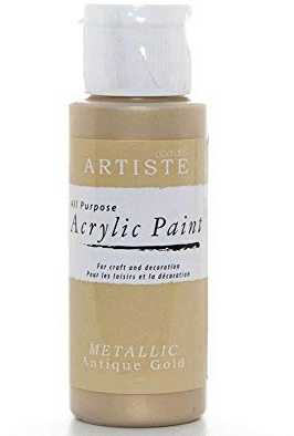 Metallic Antique Gold docrafts Artiste All Purpose Acrylic Craft Paint - 59ml