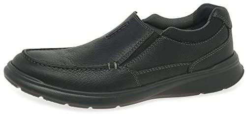Clarks Mens Cotrell Free Loafers, Black Oily Lea, 11 UK