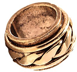 NKlaus Haar Bartring KATAR Wikinger Knotenmuster Antik Bronze 7674