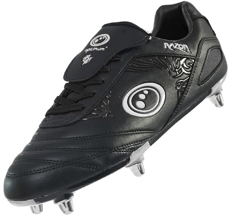 Optimum Razor Rugby Boots, Svart/silver - 19 EU