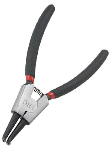 Aexit Rojo, negro, 6 pulgadas, anillo de retención externo, anillo de seguridad, pinza (model: O4084VIIO-9871PT) de punta doblada