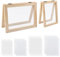 WANDIC Papierherstellungs-Sieb-Set, Papierherstellungs-Set enthält Holz-Formenrahmen, Papierherstellung, Stoff, Netze, für Bastelarbeiten