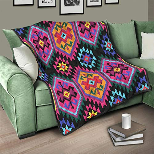 IUBBKI Colcha de edredón Egipto India Maya Patchwork, manta estampada Dormitorio Blanco 130 x 150 cm