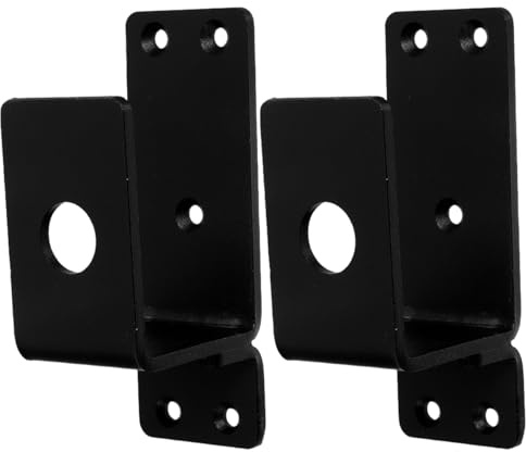 HOMOBABE Soporte De Metal Para Barra De Seguridad De Puerta En U Soporte Pesado De Pestillo Para Hogar Y Negocios Fácil Instalación 5.11X2.36X1.77In
