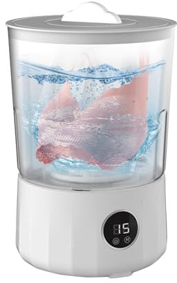 Petite machine à laver, 1,5 L | Nettoyeur de chaussettes rechargeable avec 3 modes pour camping-car, maison, dortoir, extérieur, voiture, intérieur, voyage, camping, appartements commerciaux