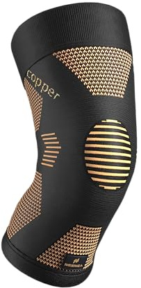 NEENCA Copper Knee Brace for Women and Men, Knee Compression Sleeve for Knee Pain, Arthritis, ACL, Meniscus Tear, Joint Pain Relief, Knee Support for Running, Working Out, Fitness,Weightlifting (L)