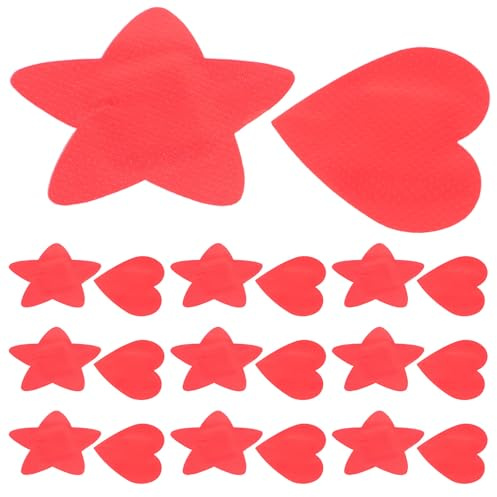 SWETRACE 30pcs Heart Shaped Bandages and Star Cartoon Adhesive Plasters, Comfortable Self-Adhesive Wound Care Patches for Scrapes and Cuts, Suitable for Boys
