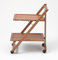 Arredamenti Italia Servierwagen, massives Buchenholz, 64 x 79 x 45 cm,, kirschrot