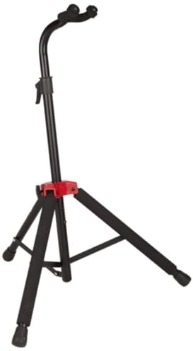 Fender Deluxe Hanging Guitar Stand, Height-Adjustable Neck Yoke, Metal Construction, Can Support Acoustic, Electric, and Bass Guitars, Padded Support