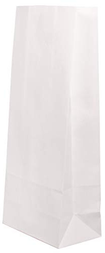 Rayher 25 bolsas de papel para fiestas infantiles, bolsas de regalo, bolsas de regalo, bolsas para bolsas de papel, manualidades y calendario de adviento, blanco, 10 x 24 x 6 cm, 67276102