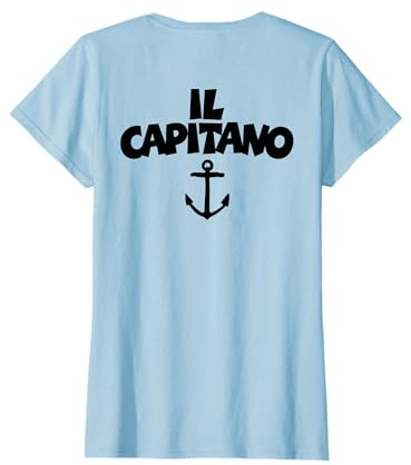 Il Capitano (Nero) Barca & Vela Maglietta