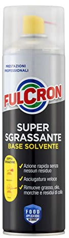 FULCRON 2029 Super Avfettningsmedel Base Lösningsmedel 500 ml, Klar att använda avfettningsmedel, rengöringsmedel med hög koncentration, professionell prestanda, lämplig för HACCP-rengöringsplaner