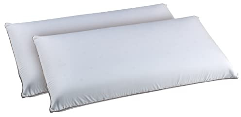 PIKOLIN Pack 2 Almohadas Viscoelásticas con Gel | Firmeza Media Alta | 70cm | Dormir de Lado o Boca Arriba | VISCO Gel