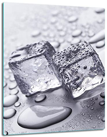 TMK Plaque de recouvrement, 40 x 52 cm, en verre, décorative, pour cuisinières électriques, à induction, anti-éclaboussures, planche à découper, glace