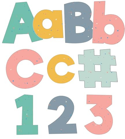 Carson Dellosa We Belong-Ausschnitt-Buchstaben, 10,2 cm, Pastellfarben, Groß- und Kleinbuchstaben, Zahlen, Satzzeichen und Symbole für Pinnwand, Posterwand, Party und Klassenzimmer-Dekoration, 219