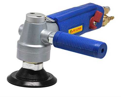 Lijadora Máquina de herramientas de pulidor húmedo de fábrica de agua húmeda de lijado neumático de 3 '' pulgadas for el pulido de piedra de granito de granito de cuarzo de mármol Motor potente y equi