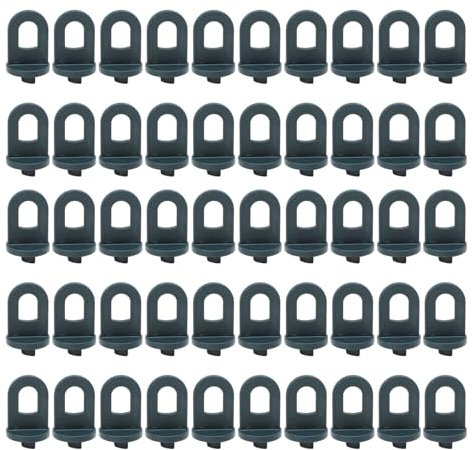 50 Pièces Clips Torsadés pour Serre, Crochets Multifonctionnels pour Serre, Cintres en Plastique pour Jardinière, Accessoires de Crochet pour Sécuriser Les Fils, Clips D'isolation