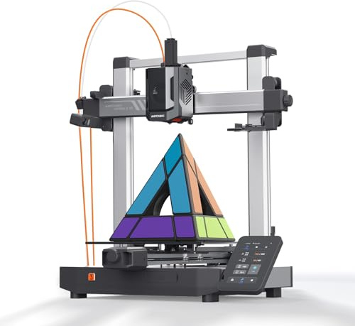 ANYCUBIC Kobra 3 V2 3D Printer, 4/8 Color Multicolor Printing Capability, 600mm/s Fast Printing FDM 3D Printer, 255x255x260mm Print Area, Improved Auto Leveling & Easy to Assemble for All Level Users
