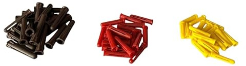 Wall Plugs Assorted Set 5mm Yellow 6 mm Red 7 mm, Brown Multi-Purpose Masonry Expansion Plugs Mixed Wall Plugs Pack Fixings Brick Stone Cement Concrete 60 Assorted Wallplugs
