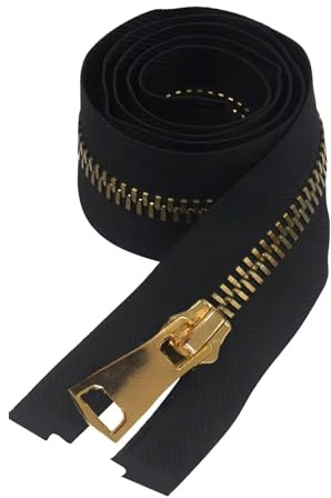 Pevlkawr Fermeture Eclair Blouson 60 Cm Fermeture Éclair Séparable Fermeture Eclair Metal Pour Manteaux Épais Doudounes Épaisses Vestes Et Parkas Sacs À Dos,noir
