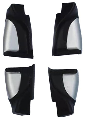 MoSundi Lot de 4 housses de protection en ABS pour pédale latérale, anti-corrosion, résistant à l'usure, compatible avec Isuzu D-Max, noir