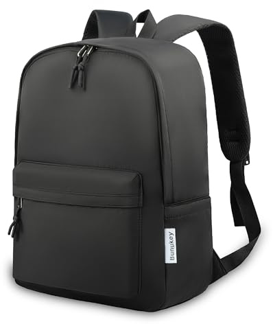 Bunukey School Backpack, Classic Casual Rucksack for Men Women 15.6 Inch Laptop Backpack for Girls Boys Teenage College Students