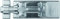 ABUS Schiebe-Riegel 8943 300/120 SB