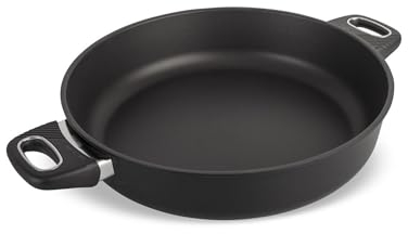 Original Gundel GUSS-KASSEROLLE, Ø 32 cm, Höhe 7,5 cm, BIOTAN-Oberfläche, backofenfeste Griffe