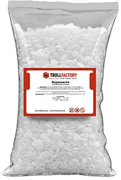TFC Troll Factory Rapswachs stearinvax vegan ljus juva ljus själv gör naturlig bas topp vax pastiller pärlor (400 g)