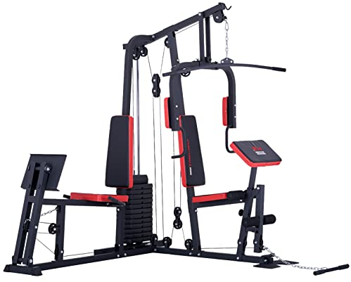 TrainHard® Kraftstation Multistation Fitnessstation inkl. Beinpresse