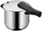 WMF Perfect Schnellkochtopf Induktion 6,5l, Dampfkochtopf, Cromargan Edelstahl poliert, 2 Kochstufen, Einhand-Kochstufenregler