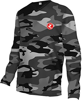 UGLY FROG Spezieller Design Cool Leistung Downhill Trikot Lange Ärmel Herren Mountainbike Freeride BMX Fahrradtrikot Motocross MTB/Downhill Bekleidung