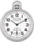 Gotham Herren Taschenuhr Edelstahl Mechanische Hand Wind Eisenbahn Stil #GWC14108S