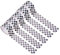 WANDIC 5 rouleaux de ruban adhésif motif damier noir et blanc pour bricolage, décoration de fête (motif carré)