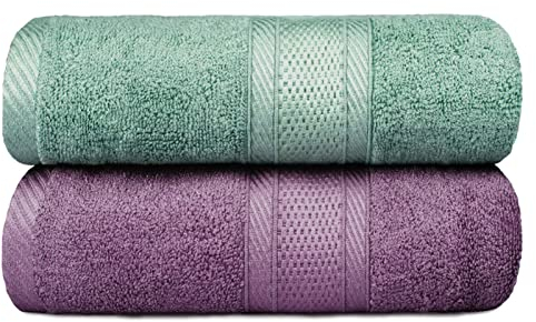Yoofoss Bamboo Bath Towels 2 Pack Towel Set 500 GSM 70 x 140 cm Extra Large Bath Towels Super Soft & Highly Absorbent Bath Sheets Highly Absorbent and Quick Dry