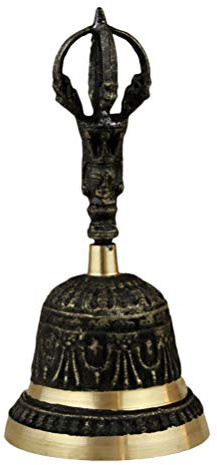 Retro Call Bell Antique Hand Bell Hand Sleigh Bells Bronze Dinner Bell Decorative Bells Service Bell Feng Shui Instrument Home Decor