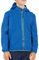 PERLETTI Giacca Impermeabile Antivento Bambino Bambina - Giacca a Vento Bambini Leggera Sportiva con Cappuccio e Tasche - Giubbino Antipioggia Bimbo Bimba con Dettagli Catarifrangenti Outdoor (Blu, L)