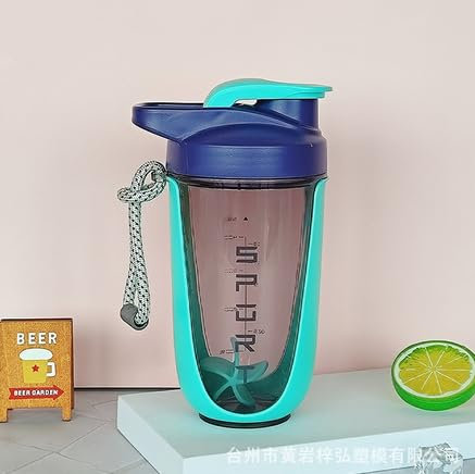 EACHPT Protein Shaker,Shaker per proteine da 600 ml per frullati di integratori,shaker per proteine con tappo a vite,setaccio e scala graduata|A prova di perdite,senza BPA