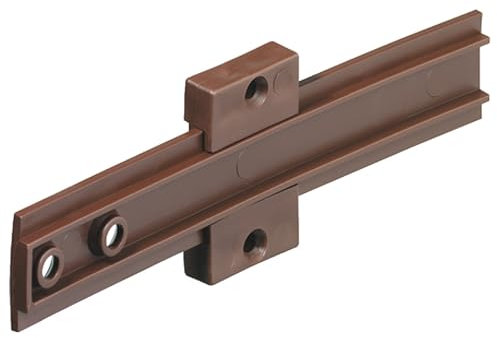 cyclingcolors Glissière Porte Réfrigérateur Encastrable Charnière Accompagnement Guide 150 mm Frigo Plastique Meuble, Brun