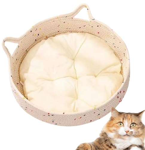 Tuxuseo Cat Bed - Cats and Puppy Bed for Small Dogs, Scratching Cushion Nest Soothing Sleeping Place for Kittens and Small Dogs Home Accessory Indoor Outdoor