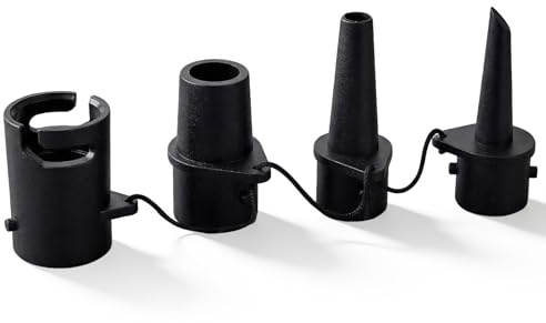 DIELOVEHUA Adaptador Inflable, 4 Piezas Boquillas de Válvula de Aire, Adaptador Multifuncional, para Barco Inflable, Piraguas, Kayaks, Piscina Inflable