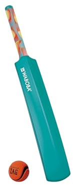 Waboba Water Cracket – Juego de Cricket de Playa y Piscina – Batte 91 cm de HDPE + Bola rebotante Waboba Zag – Juego de Agua Familiar – Playa Lago Piscina