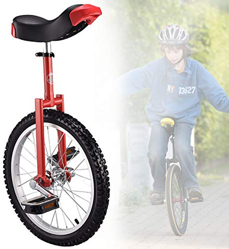 REcsdza unicycle adult， 18 Inch Wheel Unicycle for Kids,18in Mountain Tires Riding Self-Balance Exercise Balance Bike Outdoor Sports Fitness