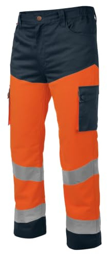 WüRTH MODYF Pantalon de travail haute-visibilité LUMEN orange/marine - Taille M