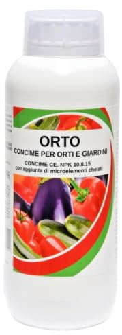 Bio A.L.T Concime ORTO Liquido con Azoto Fosforo Potassio Fertilizzante per Giardino e Orto di Casa Pomodori, Zucchine,Melenzane Altro 1 Litro